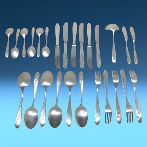 Vintage Lot 26 x WMF Wein Vienna Silverplate Flatware 90 45 MCM Original Box - Picture 5 of 9